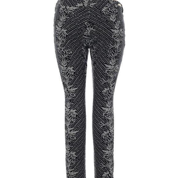 Anthropologie Pilcro Serif Mid Rise Floral Corduroy Skinny Pants Leggings 31 - Picture 4 of 8